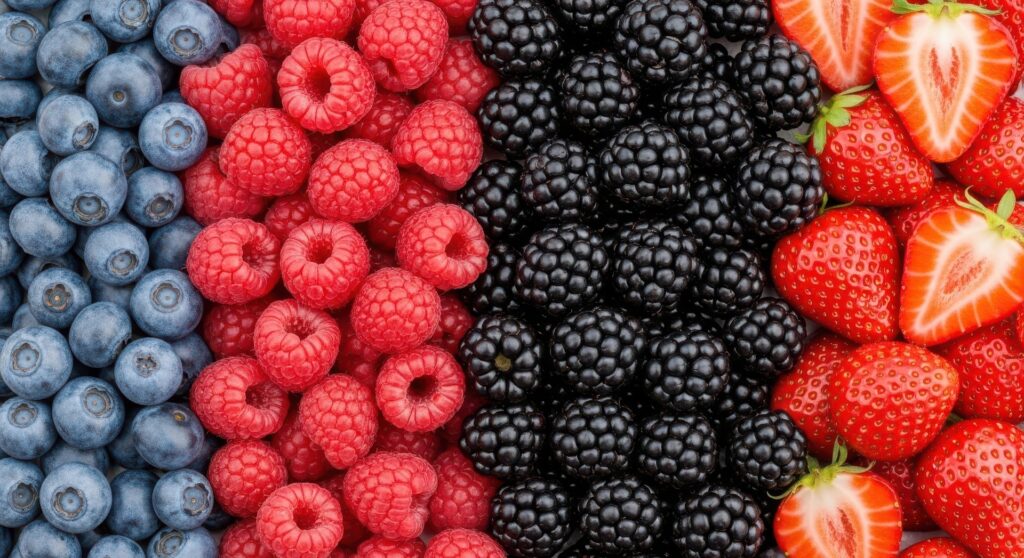 Medium Vecteezy Close Up Of Fresh Blueberries Raspberries Blackberries And 75169284 Medium 1024x558